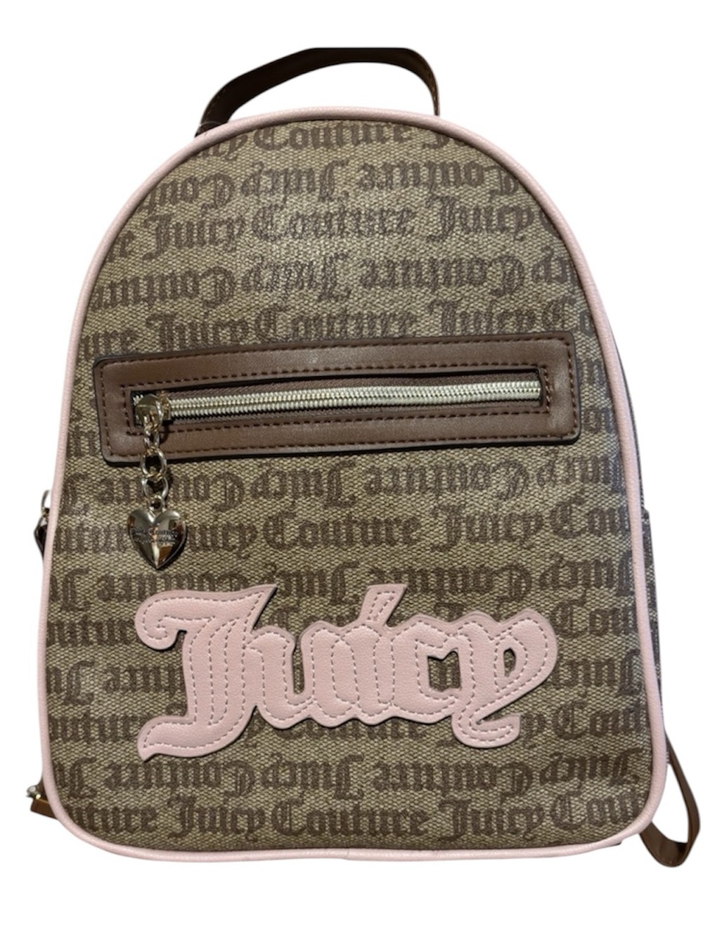 Juicy Couture Pink-Trim Signature Mini Backpack Like New